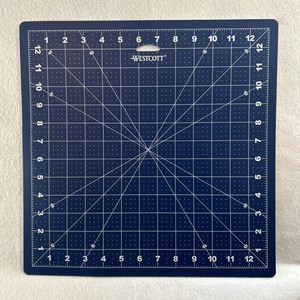 Westcott 12" x 12" Self-Healing Cutting Mat, for Craft, Blue, 1-Count