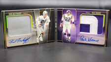 2025 Panini Silhouette Fred Biletnikoff &amp; Paul Krause Booklet Auto /25 VS-FBPK