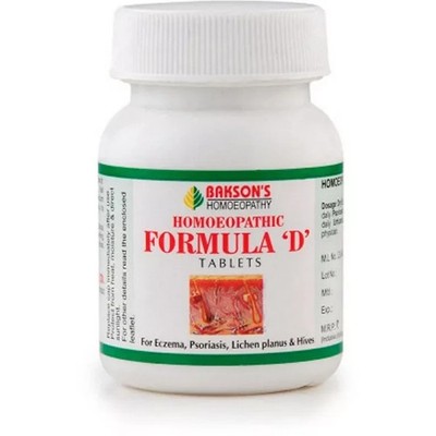 Bakson Formula D 75 Tablets Eczema, Psoriasis, Lichen Planus, Urticaria/Hive30ml