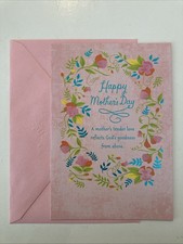 Happy Mother's Day Religious Hallmark Greeting Card  Envelope  With Love, Mom