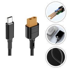 Nylon 100W USB C Cable Compatible with For XT60 Drones and Solar Devices