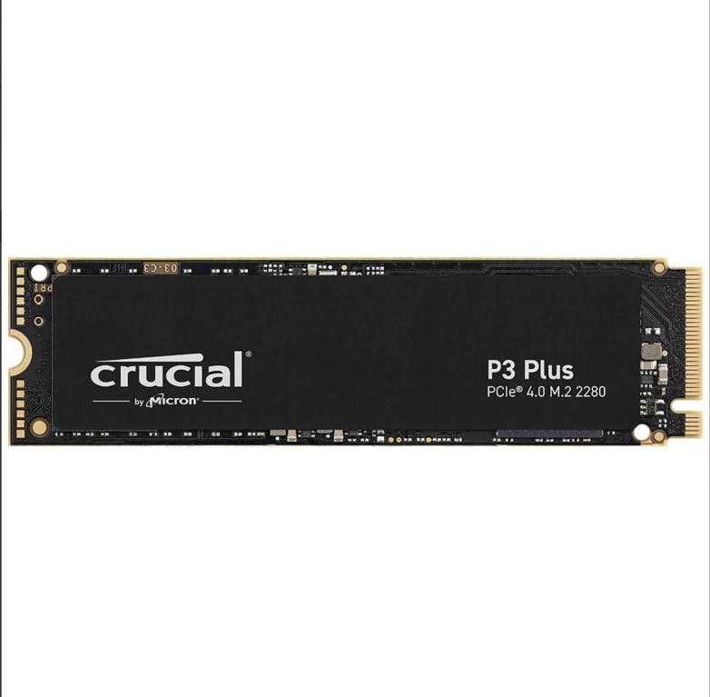 Crucial SSD drives 2TB P3 Plus M.2 NVMe Gen4 Micron Advanced 3D NAND