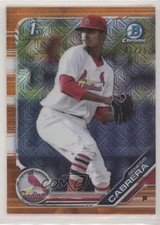 2019 Bowman Mega Box Orange Mojo Refractor 1/25 Genesis Cabrera #BCP-142 x5u