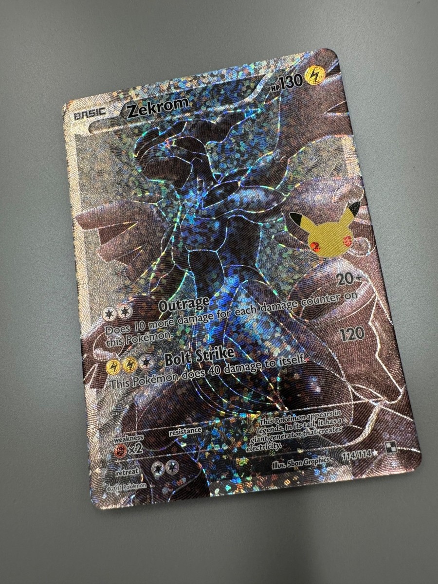 Zekrom 114/114 Full Art Ultra Rare Holo Black & White Pokemon Card - Not  Mint | eBay