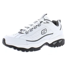 Skechers Mens Energy-After Burn White Sneakers Shoes 10 Medium (D) BHFO 9980