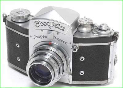 Ihagee Dresden Exakta V w. Schneider Xenar 2,8/50mm lens shutter NEEDS SERVICE