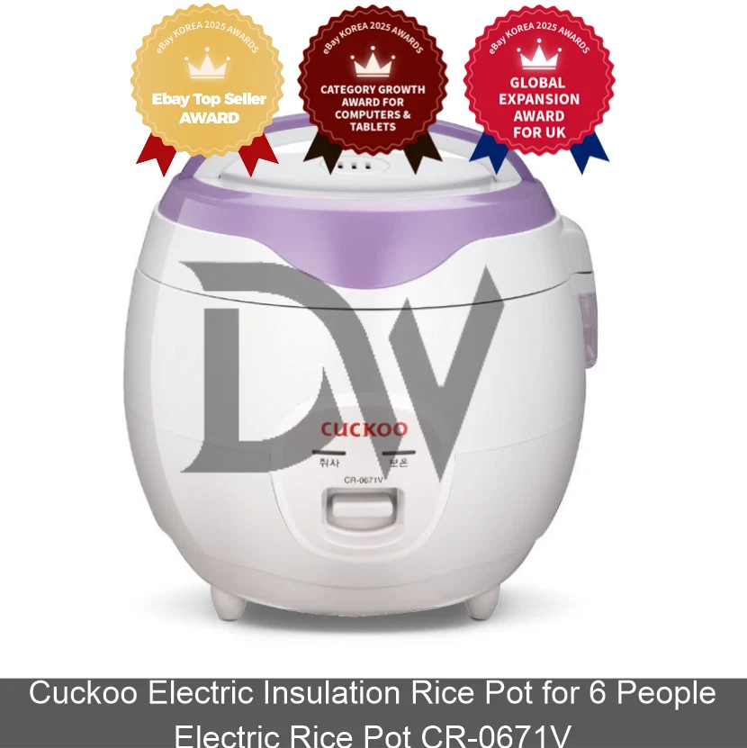 Cuckoo Electric Insulation Rice Pot for 6 People Electric Rice Pot CR-0671V
Opens in a new window or