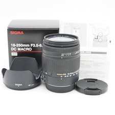 Sigma 18-250mm F3.5-6.3 DC Macro HSM zoom lens, good condition, no scratches