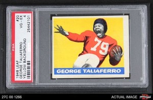 1948 Leaf #20 George Taliaferro YEL ROOKIE COMMON VARIATION PSA 4 - VG/EX