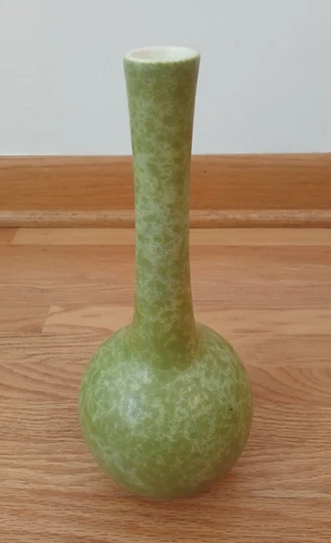 Royal Haeger R1919 Vase Green Mid-Century Modern Flower Pottery 10"
