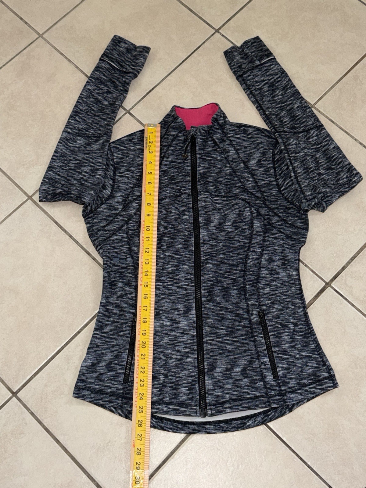 LULULEMON DEFINE JACKET DRAMATIC STATIC WHITE BLA… - image 4