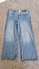 Ladies H&M Mama Maternity Wide Leg Jeans Size M