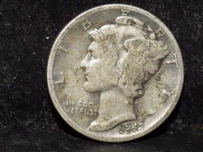 1942  Mercury  Silver dime coin ( FREE SHIPPING)