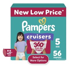 Pampers Cruisers 360 Baby Diapers 360 Size 5,56 Count Select for More Options 