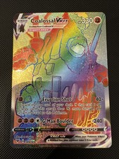Pokémon TCG Rainbow Holo Coalossal VMAX Card 189/185 Pack Fresh Full Art