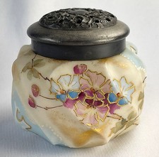 Exceptional early C.F. Monroe WAVE CREST sugar shaker - hand painted decoration