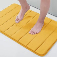 Memory Foam Bath Mat 30" x 20" Ultra Soft and Non-Slip Bathroom Rugs Water Ab...