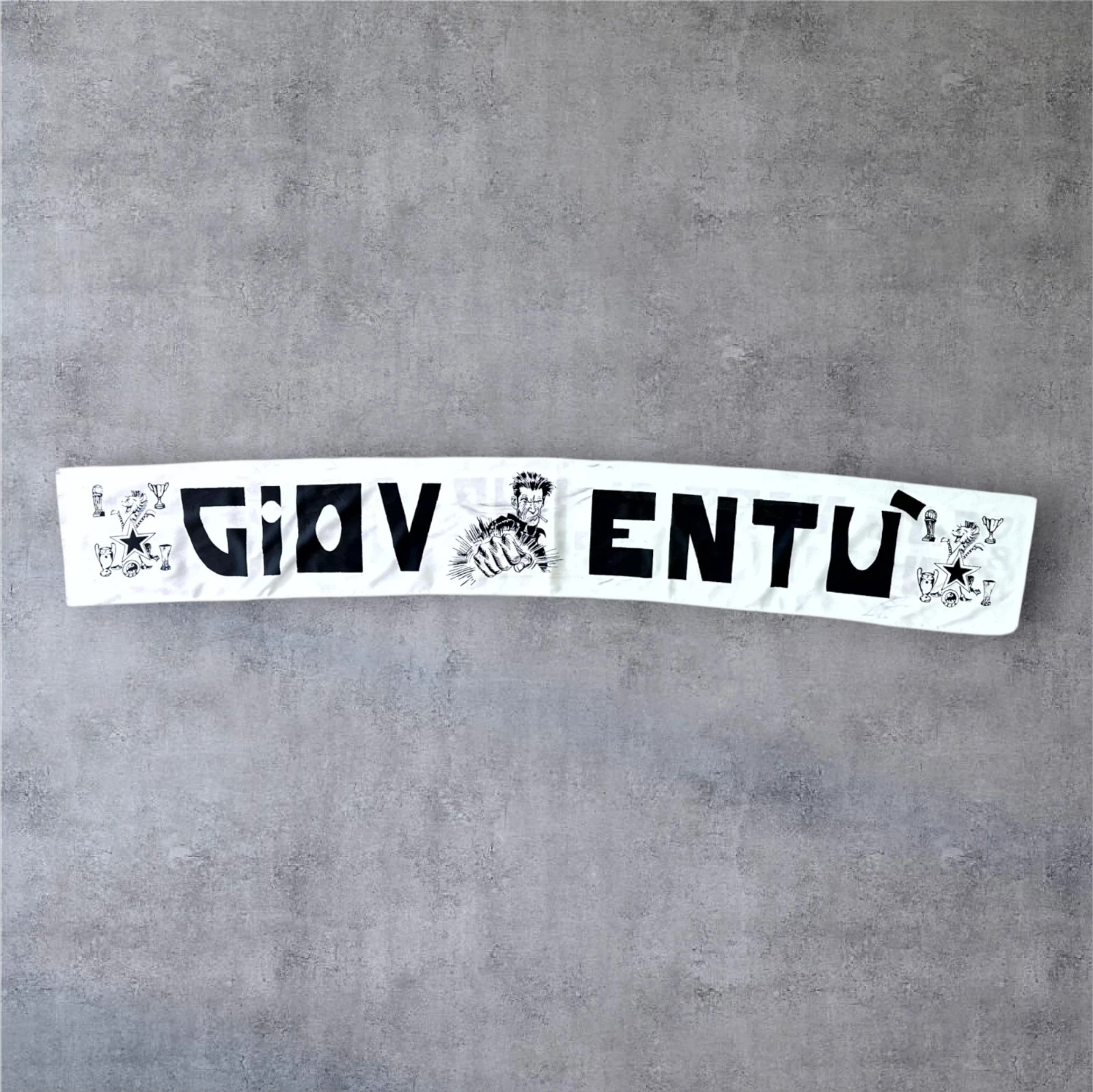 ULTRAS JUVENTUS GIOVENTU BIANCONERA RARA SCIARPA BUFANDA SCARF SCHAL ECHARPE