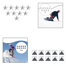 10Pcs Snowboard Stomp Pads Easy Installation Step Pad for Ski Winter Skiing