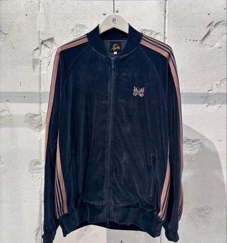 Needles, Needles Velour Track Jacket M Navy Blue 26SS Rare Vintage Condition B