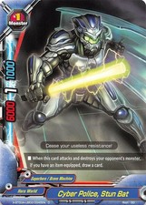 Cyber Police, Stun Bat - X-BT03A-UB02/0045EN - C Near Mint Buddy Fight X Alterna