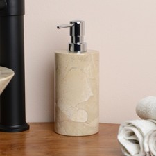 Seifenspender aus Marmor 9 x 15 cm Stein Pump...