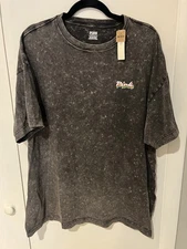 Pink Victoria's Secret Gray Tie Dye Graphic Dog T-Shirt Oversized One Size XL