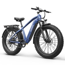 QRONGE Electric Bike for Adults 1800W Peak, 48V Ebike 70 Miles, 26" Fat Tire