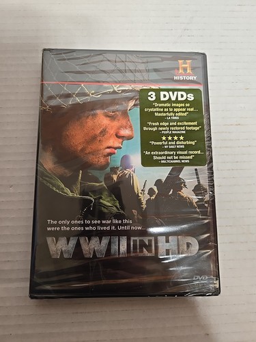 WWII in HD (DVD, 2009) New Sealed History Channel World War 2 Nazis Military - Foto 1 di 7