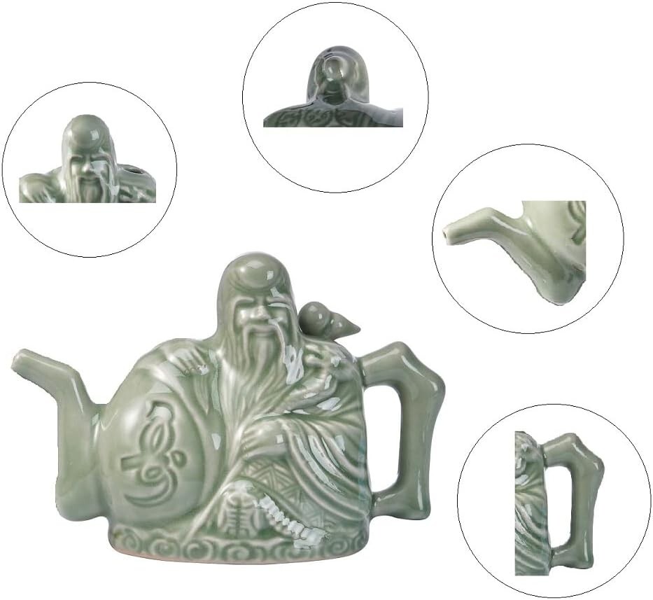 Assassins Teapot Ceramic Handmade Magic Tea Kettle for Three