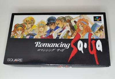 Nintendo Romancing Saga 1 2 3 Volume Set SFC SNES Lot 3 Set w/Box 