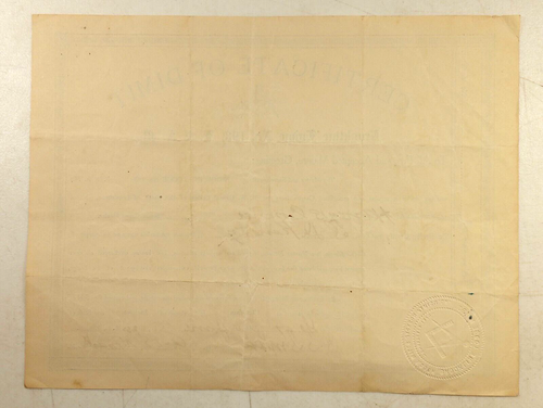 Vintage Masonic Grand Lodge Certificate of Demit Lot of #3 - Picture 7 of 10