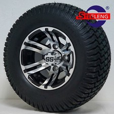 10 Bulldog Mblk Golf Cart Wheels 20x8-10 Turf Tires Set Of 4 10 Bulldog Mblk Golf Cart Wheels 20x8-10 Turf Tires Set Of 4