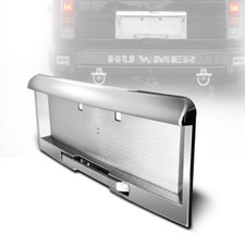 For 03 04 05 Hummer H2 Rear License Plate Cover Frame Moldings 3pcs Set Chrome