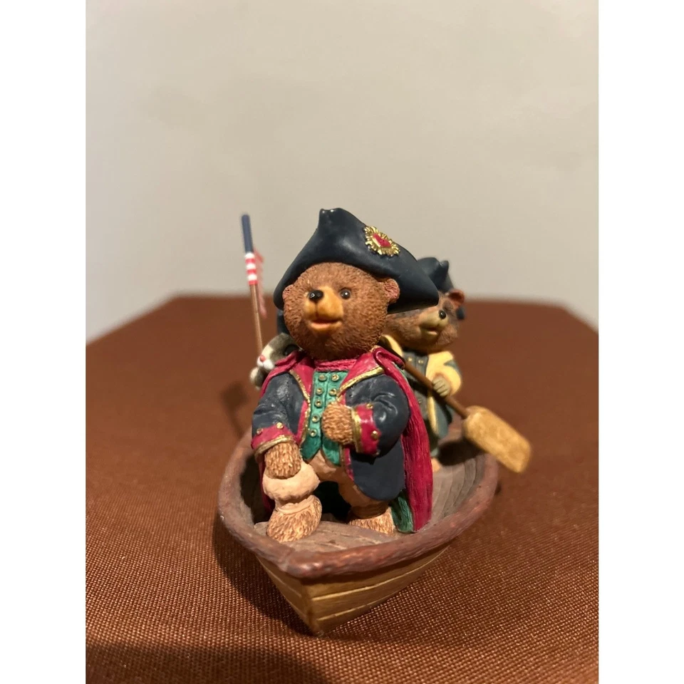 Hallmark Tender Touches Woodland Americana Patriot George 1993 Foto 4 de 4