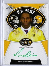 2014 DWIGHT WILLIAMS Leaf Army All-American Bowl Tour Autograph Green Ink 15 /25