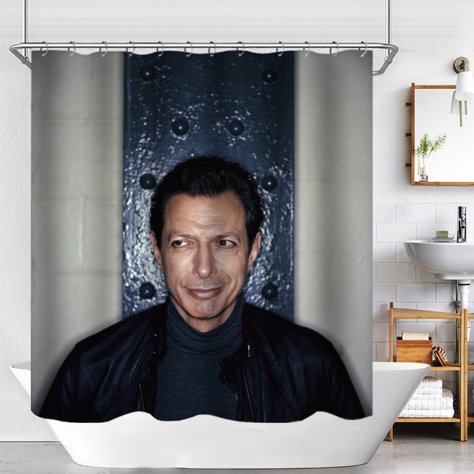 Jeff Goldblum Waterproof Shower Curtain Sets Bathroom Decor Curtain W