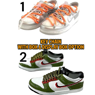 SB Dunk Low Mini Shoe Sneaker Key Chain, Bag Charm Collectible With Display Box