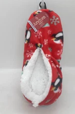 Juncture Women's Christmas Penguins Non Skid Cozy Slippers Size 5-9 NWT