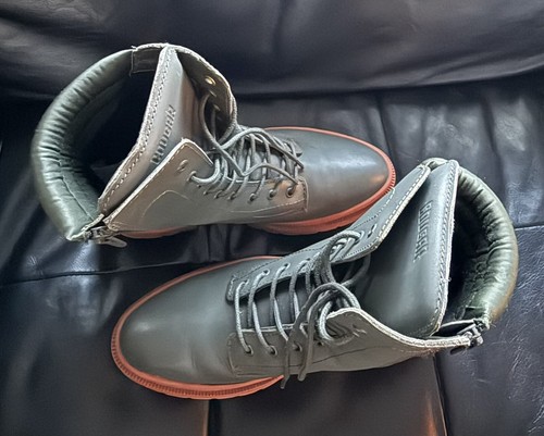 Women’s Free people cougar boots size 9. Green leather - 第 3/13 張圖片