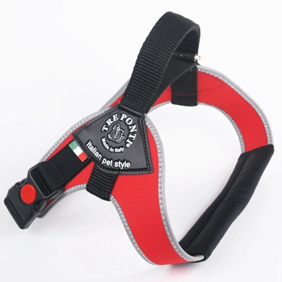 Tre Ponti Geschirr Brio rot reflektierender Rand 70 - 85 cm bis ca 20 - 30 kg