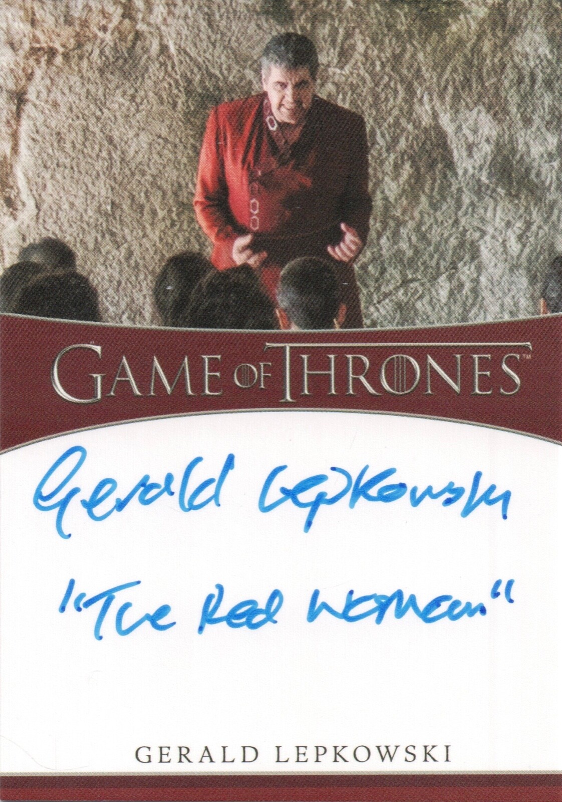Game of Thrones Iron Anniversary 2, Gerald Lepkowski Inscription Autograph Card
