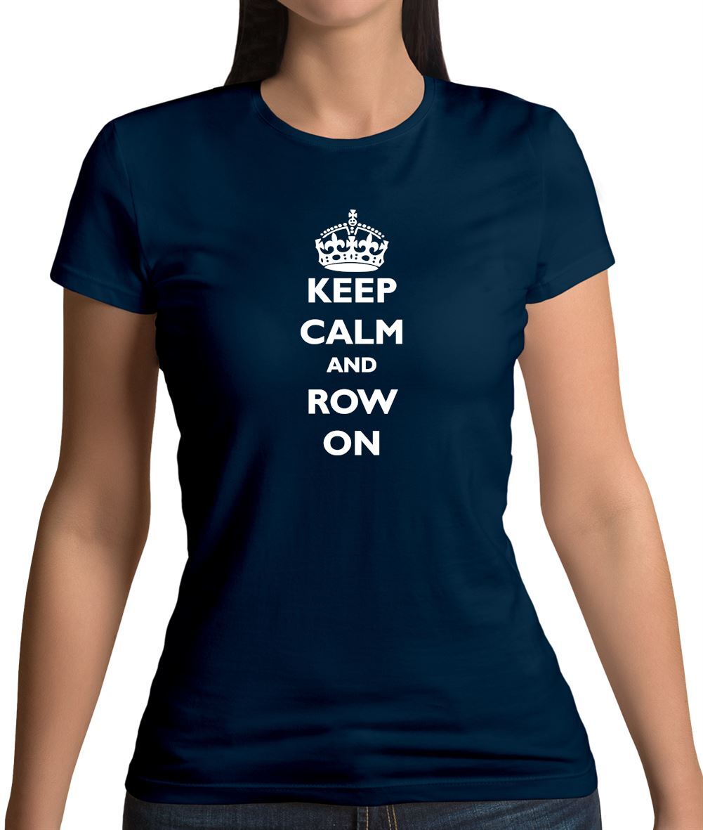 FILA Keep Calm And Row On T shirt donna barca a remi Love canoa
