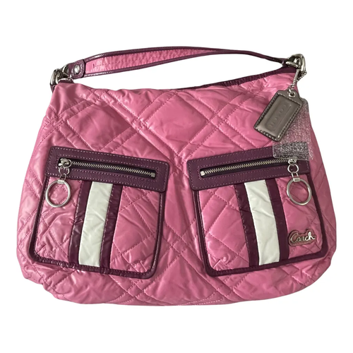 Coach Ski Bunny Style No. 15872 Waterproof Quilted Puffer Nylon in Berry Pink