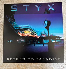 STYX Return To Paradise CMC INTERNATIONAL Records Promo Poster 12" X 12" MINTY
