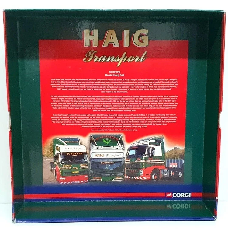 Corgi 1/50 Scale CC99192 - Volvo FH Skeletal & Renault Containers Haig - Image 3 of 3