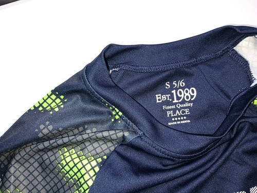 EUC Place finest LS Shirt Boy's Long Sleeve Dri-Fit Athletic Navi blue Neon 5/6 - Picture 4 of 4