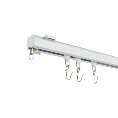 12-18ft Adjustable Curtain Hanging Track System W/ Hooks Ceiling Track Kits - Picture 3 of 13