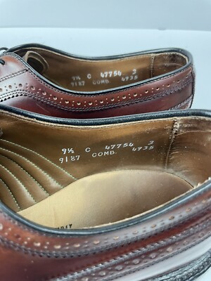 Allen Edmonds Burgundy Shell Cordovan MacNeil Men's Size 9.5 C