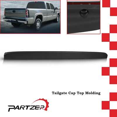 Tailgate Spoiler Cap Molding Top Protector Fit 99-07 Chevy Silverado GMC Sierra 